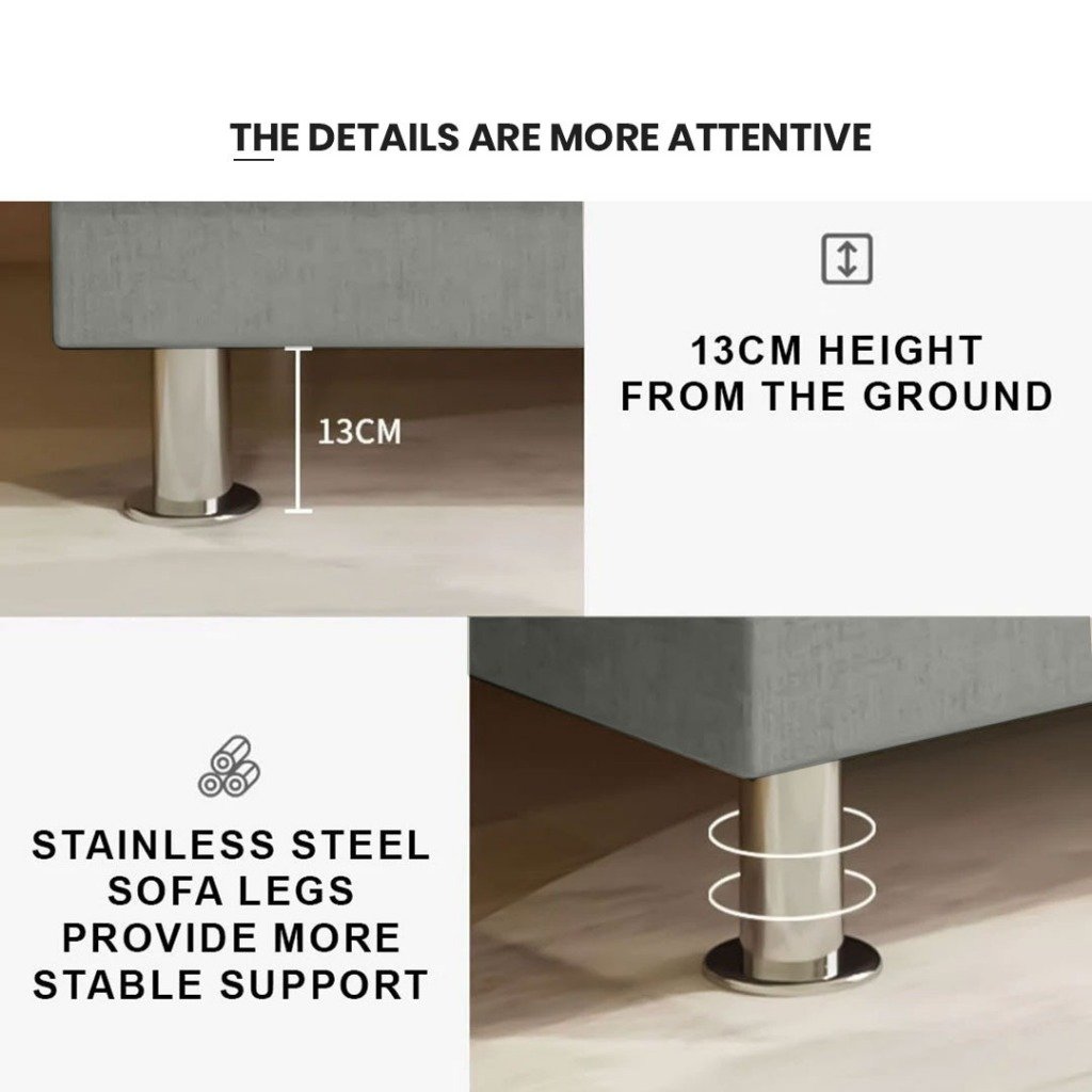 Finsso 3 Seater Velvet Foldable Sofa Bed