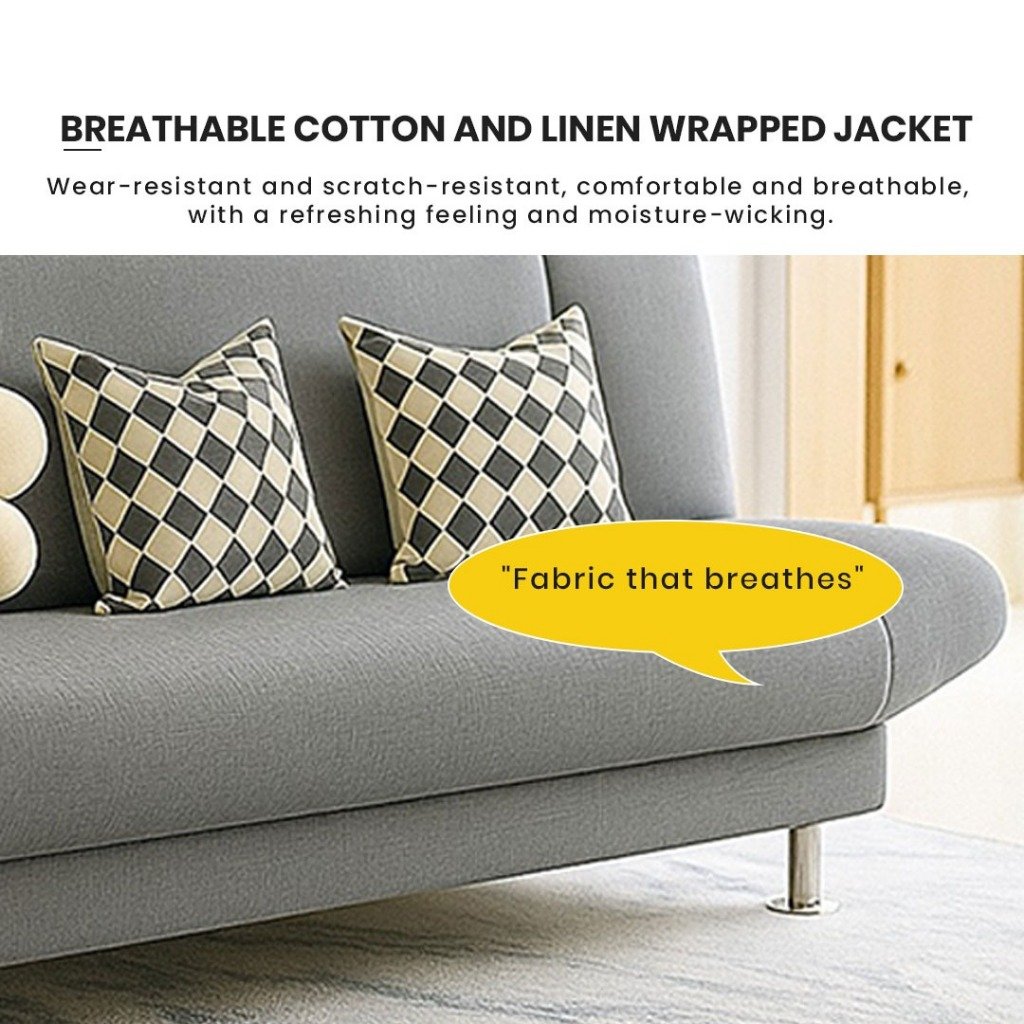 Finsso 3 Seater Velvet Foldable Sofa Bed