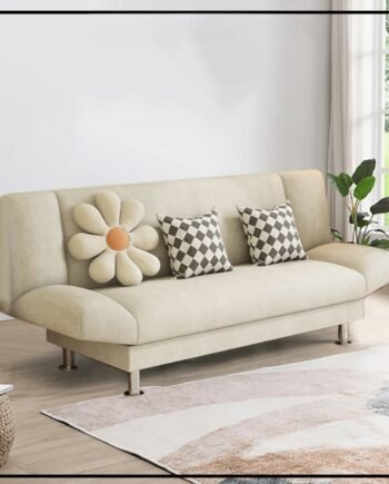 Finsso 3 Seater Velvet Foldable Sofa Bed