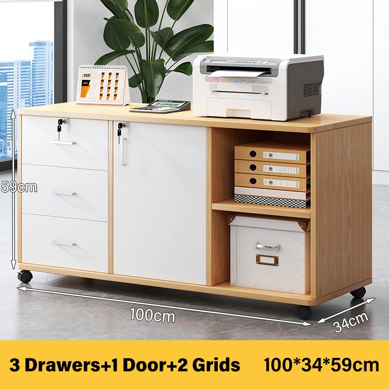 Office File Cabinet With Lock Wooden Cabinet With Wheels Under Table