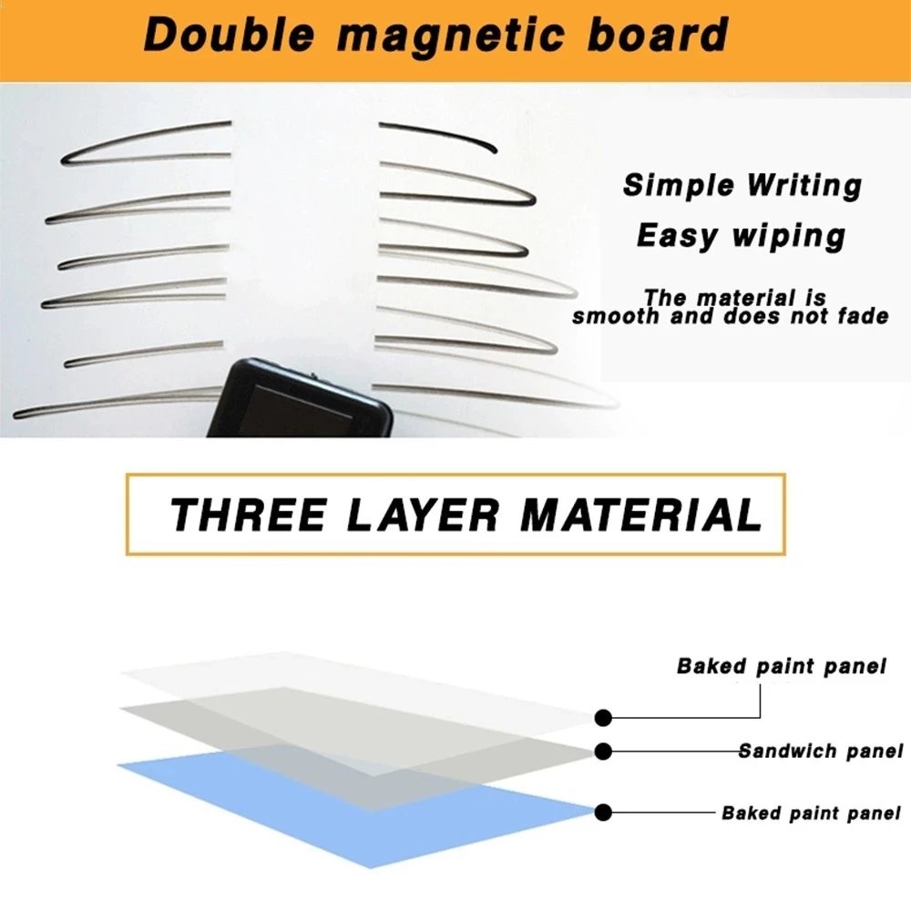 Double-sided drawing board Whiteboard With Stand Magnetic