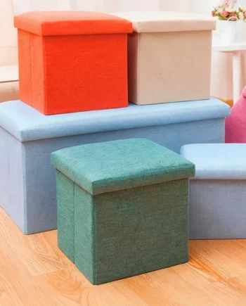 《 𝗢𝗧𝗧𝗢𝗠𝗔𝗡 》Folding Fabric Furniture Sofa Chair Foldable Storage Box